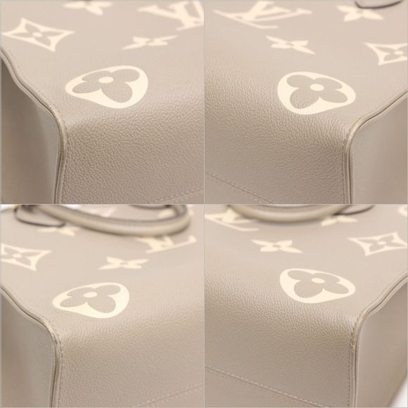 Louis Vuitton On The Go MM Tote Bag Monogram Amp Plant - Picture 10 of 13